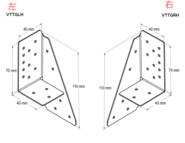سه گره راست چپ برای بسیاری از مفاصل چوبی ثابت ناخن از جمله سقف ترس به صفحه دیوار استد به صفحه دیوار 0