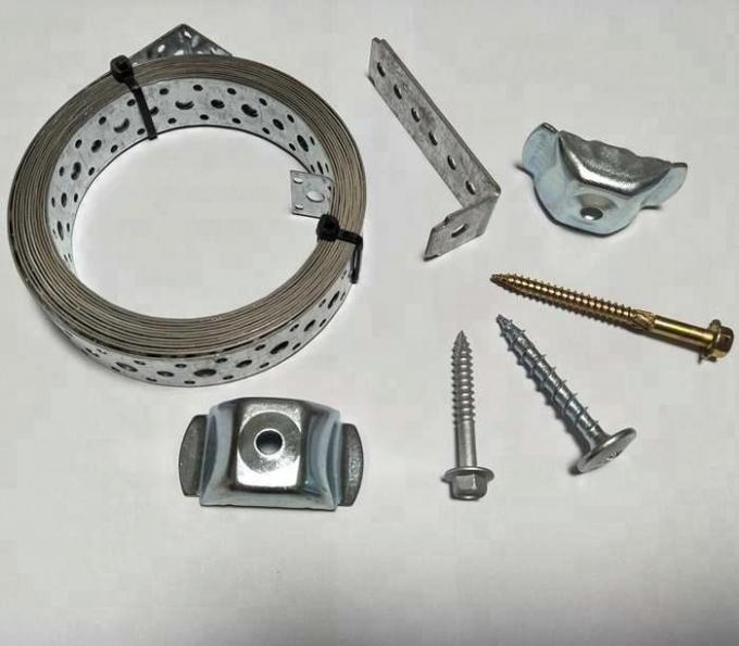 آویز چوبی گالوانیزه با صفحه ناخن سوراخ شده بند بند برای استفاده از براکت 1