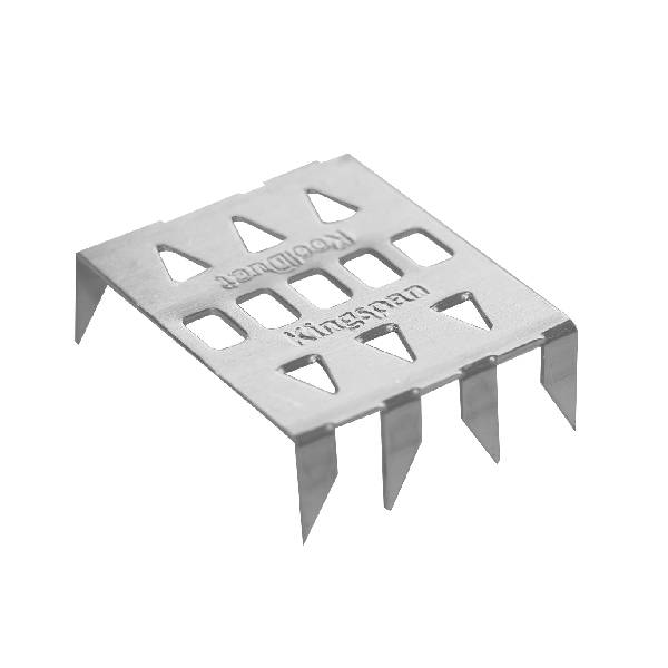 کلیپ های صوتی گوشه ای، براکت های نصب فلزی نقره ای برای پانل های صوتی، سخت افزار نصب عایق صوتی دیوار 4