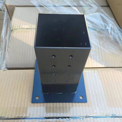 فولاد کربن قوی 4 * 4 Pergola Brackets Kit Post Base Corner Brackets