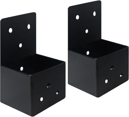 براکت‌های DIY پرگولای سنگین برای اتصال تیر و ستون با پیچ برای پایه‌های چوبی 4x4 اینچی