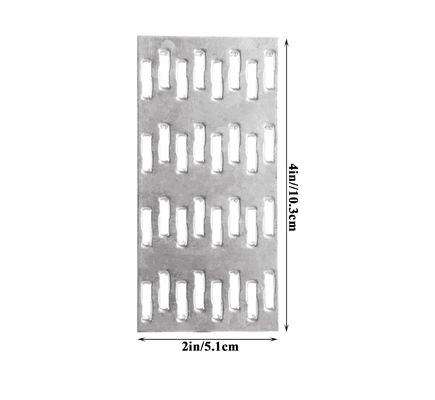 صفحه تراش بلند تراش تراش تراش اصلاح تعمیر تخته بند براکت فولاد گالوانیزه 1Mm ضخامت دندان ناخن ارتفاع 8mm برای سقف تراش چوب کانکتورهای چوبی
