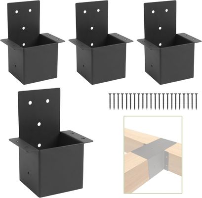 براکت های پرگولا 4x4 Rafter Post Brackets Pergola Kit Gazebo Brackets Wall Mount Bracket Kit برای پست های چوبی